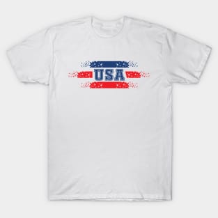 USA unique creative icon with US flag T-Shirt